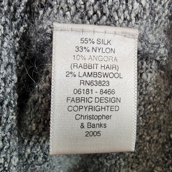 Christopher & Banks Embellished Fairycore Silk Angora Button Down Cardigan Large - Picture 10 of 12